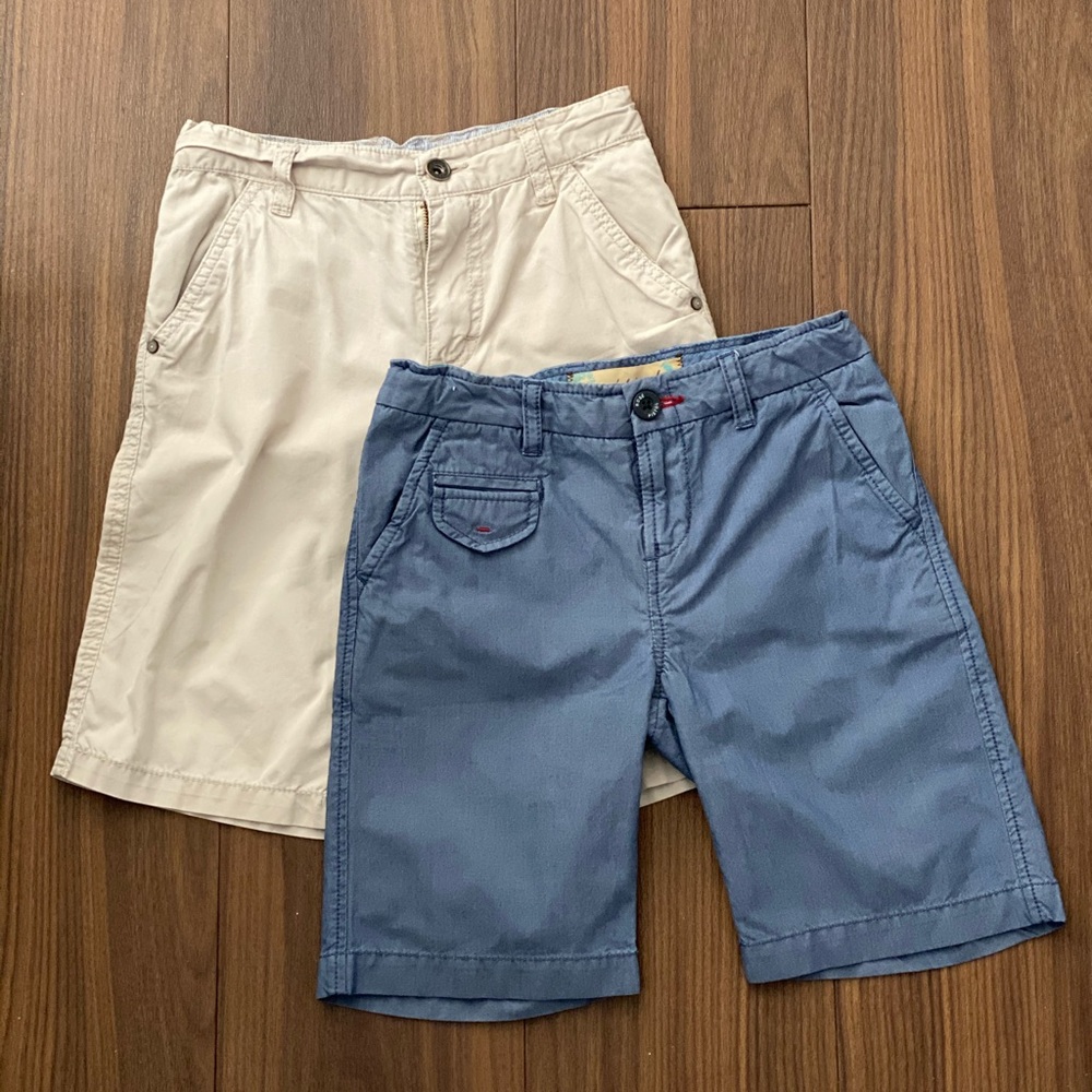 3 Pommes Khaki Shorts and Rose Pistol Blue Shorts